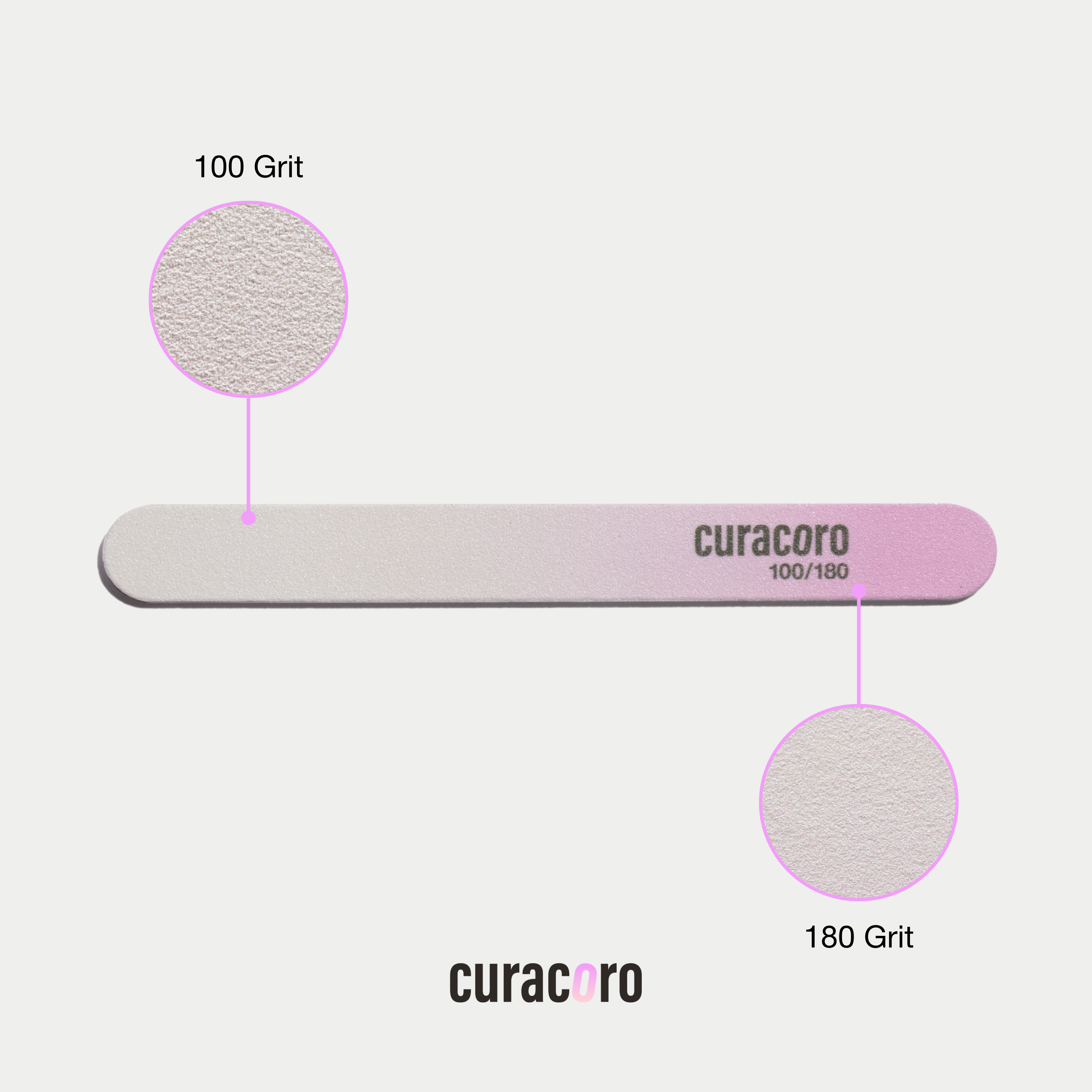 Limes à ongles double face - Qualité professionnelle | Lot de 10