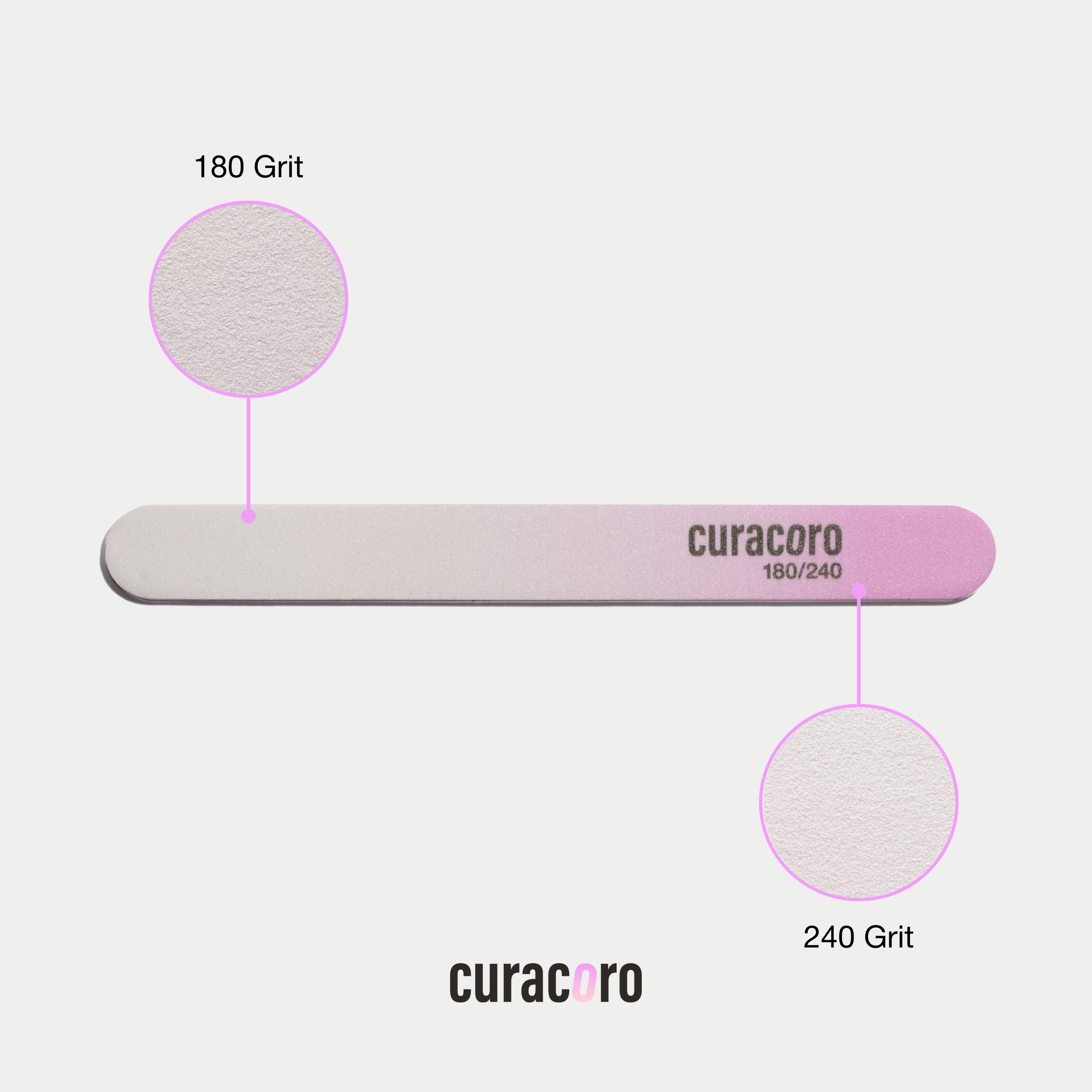 Limes à ongles double face - Qualité professionnelle | Lot de 10