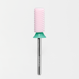 Embout de perceuse pour ongles en céramique – Petit cylindre chanfreiné – Grain grossier 3/32"