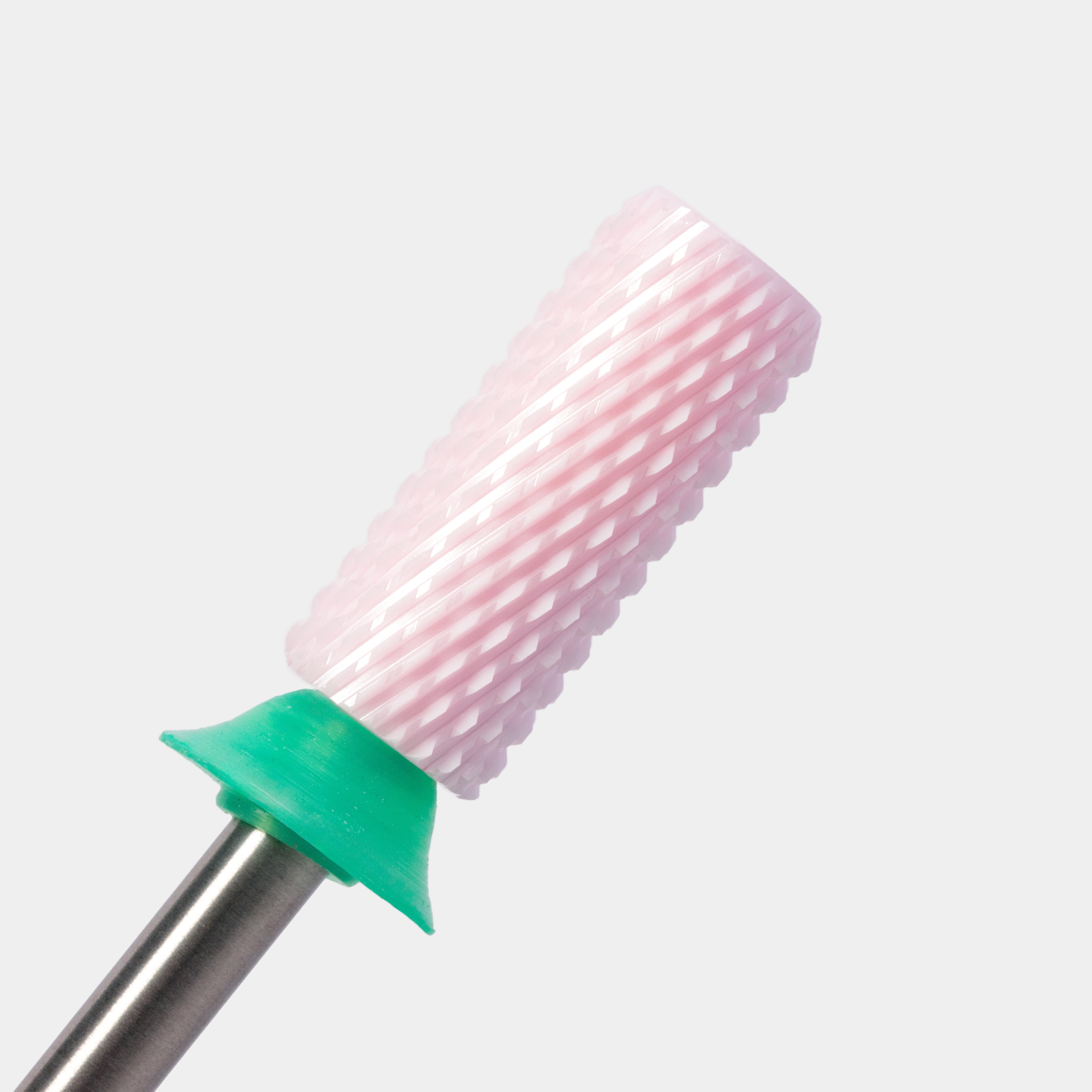 Embout de perceuse pour ongles en céramique – Petit cylindre chanfreiné – Grain grossier 3/32"