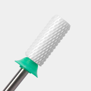 Embout de perceuse pour ongles en céramique – Petit cylindre chanfreiné – Grain grossier 3/32"