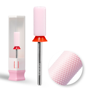 Embout de perceuse pour ongles en céramique – Petit cylindre chanfreiné – Grain fin 3/32"