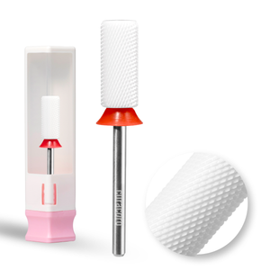 Embout de perceuse pour ongles en céramique – Petit cylindre chanfreiné – Grain fin 3/32"