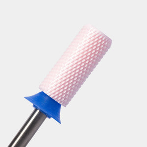 Embout de perceuse pour ongles en céramique – Petit cylindre chanfreiné – Grain moyen 3/32"