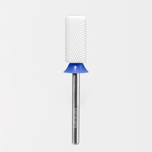 Embout de perceuse pour ongles en céramique – Petit cylindre chanfreiné – Grain moyen 3/32"