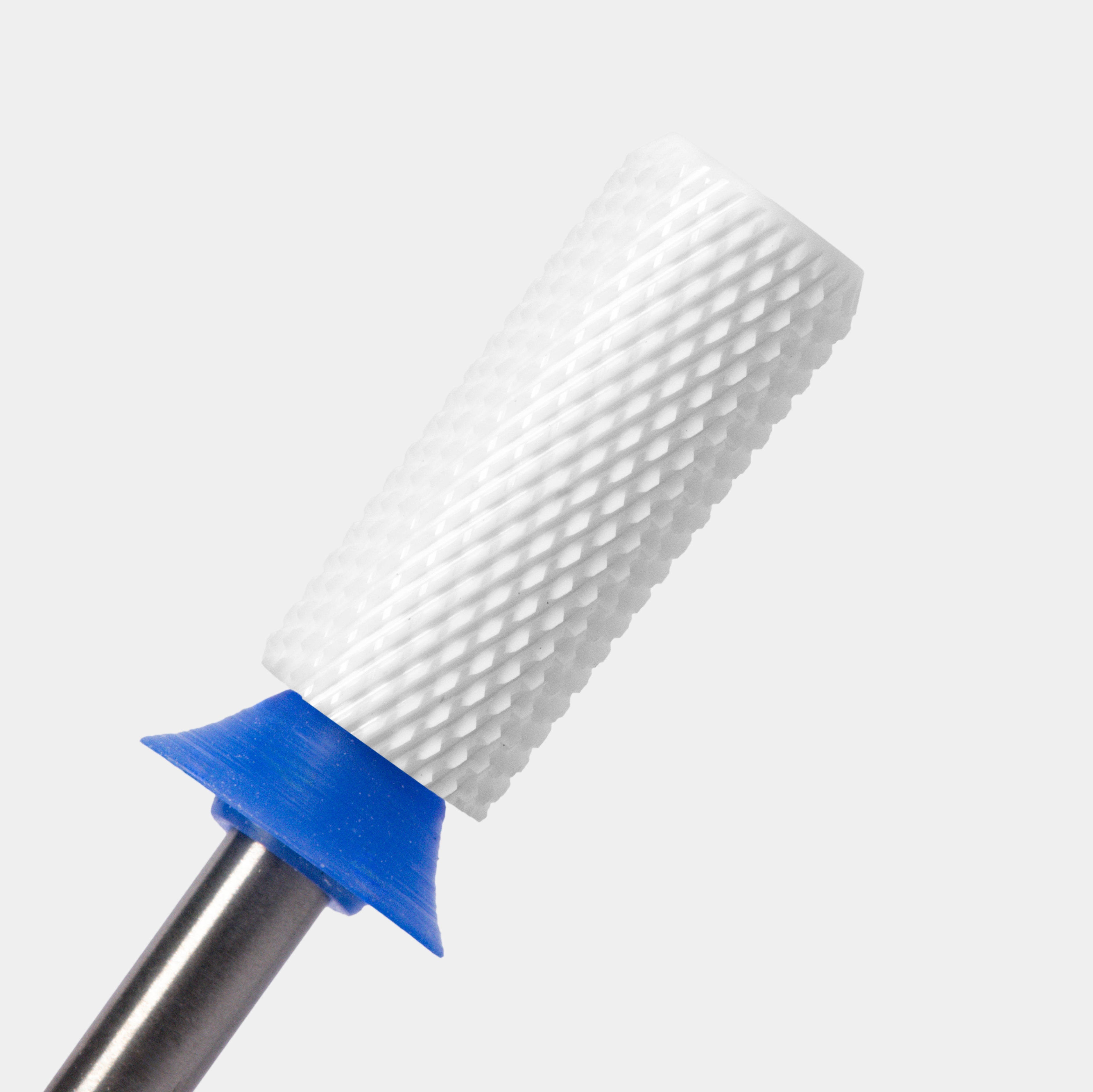 Embout de perceuse pour ongles en céramique – Petit cylindre chanfreiné – Grain moyen 3/32"