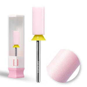 Embout de perceuse pour ongles en céramique – Petit cylindre chanfreiné – Grain extra-fin 3/32"
