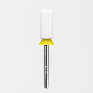 Embout de perceuse pour ongles en céramique – Petit cylindre chanfreiné – Grain extra-fin 3/32"