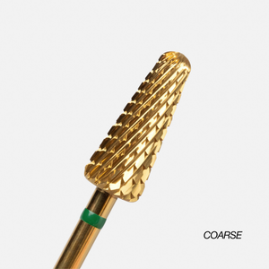 Embout de ponceuse pour ongles – Cône fin coupe spiralée croisée (grossier) 3/32"