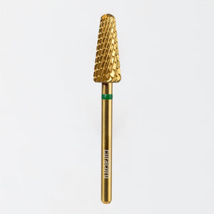 Embout de ponceuse pour ongles – Cône fin coupe spiralée croisée (grossier) 3/32"