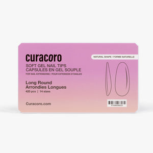 Soft Gel Nail Tips - Natural Round