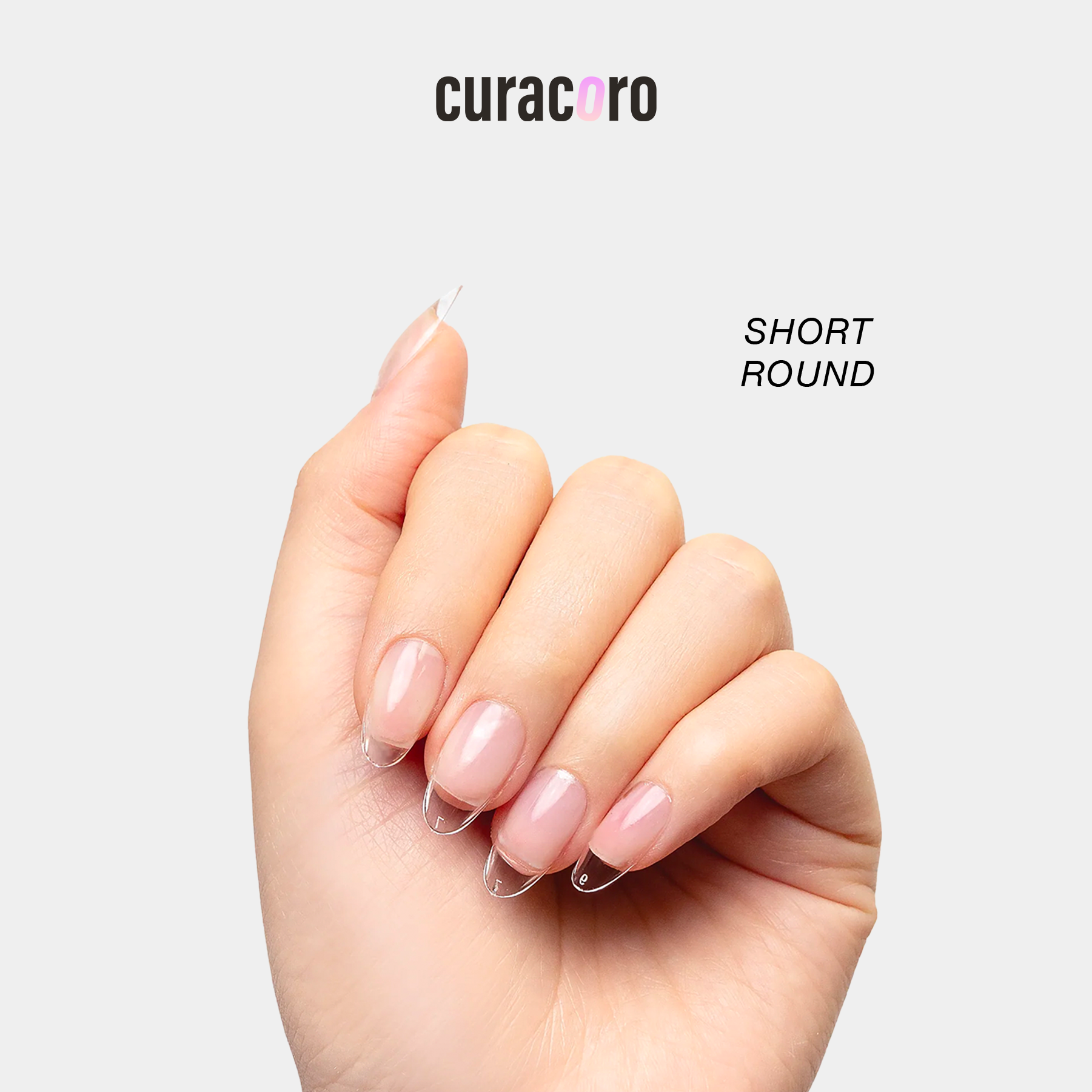 Soft Gel Nail Tips - Natural Round