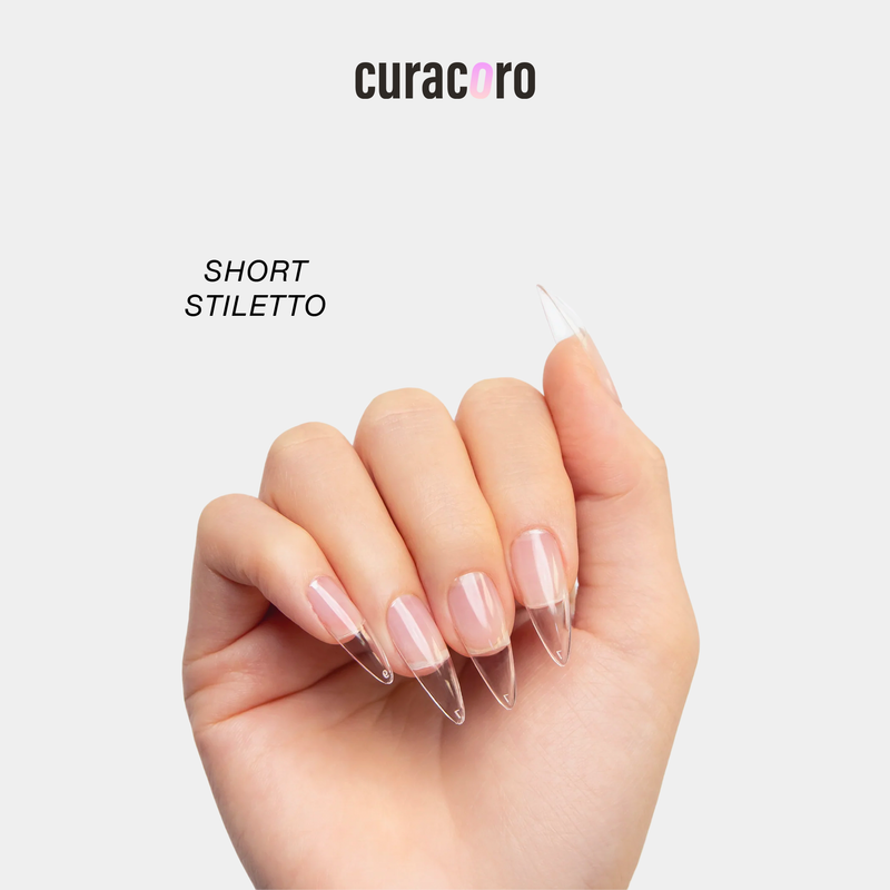 Soft Gel Nail Tips - Natural Stiletto