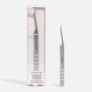 StarDust 40° Lash Tweezer – Boot-Curved Hybrid for Promades | Curacoro
