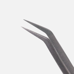 StarDust 40° Lash Tweezer – Boot-Curved Hybrid for Promades | Curacoro