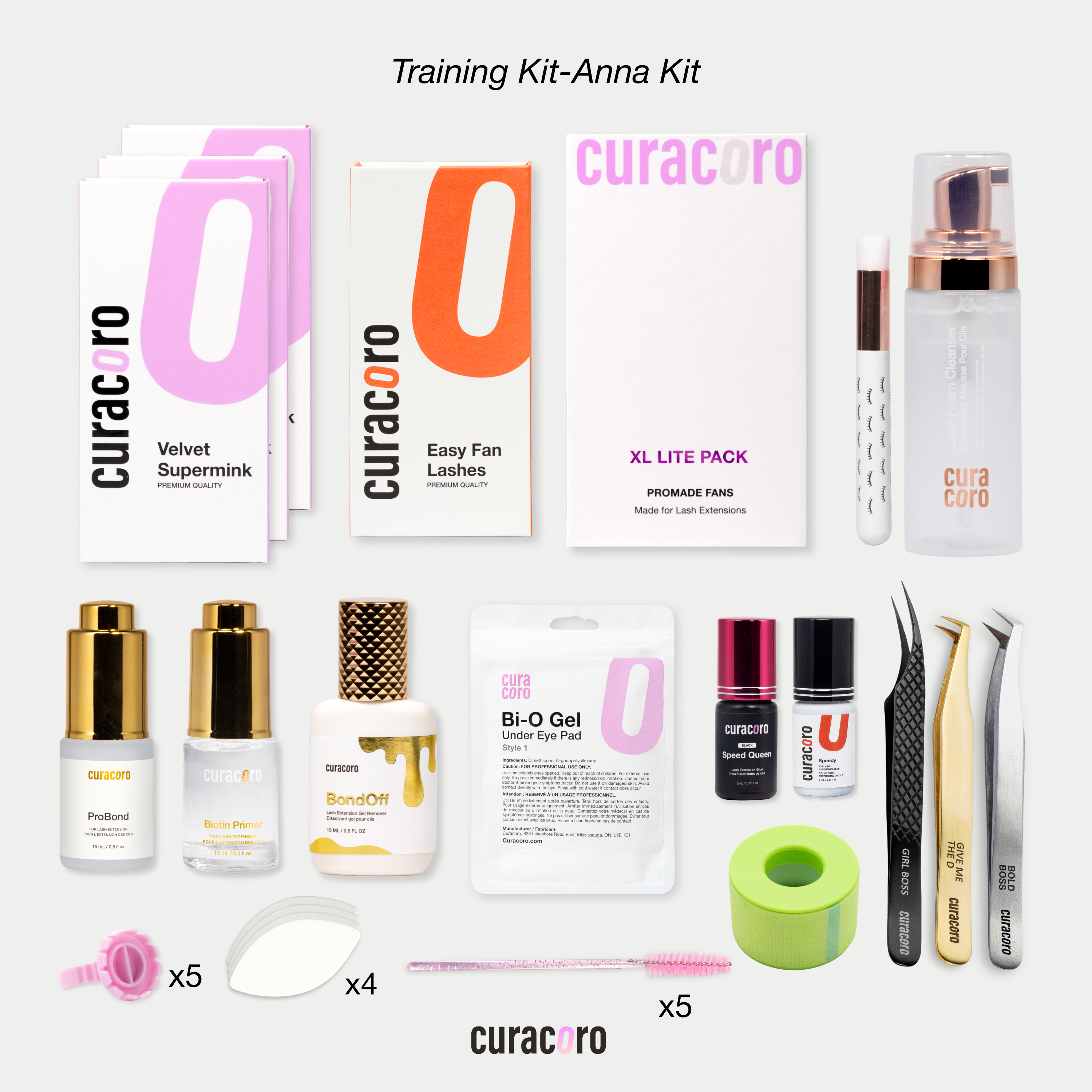 Kit de formation en extensions de cils volume – ANNA KIT (version améliorée 2026)