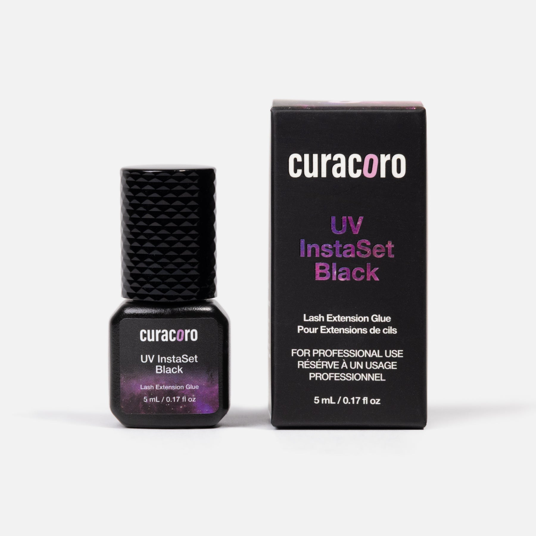 UV Instaset Black – Colle UV noire pour extensions de cils