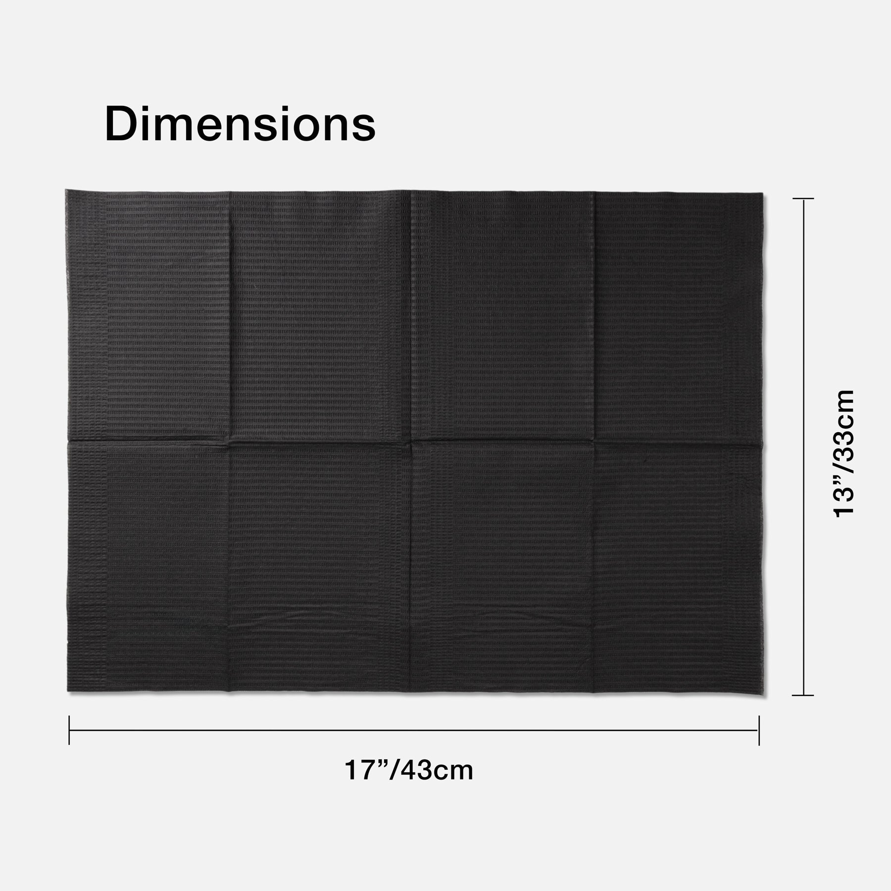 Alèses pour espace de travail - 33x45cm, 3 plis, imperméable - 125 pièces