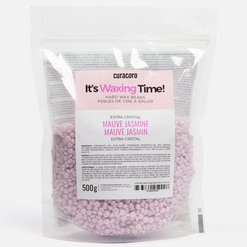 Wax Beans Bag 500g - Mauve Jasmine Over White Background 