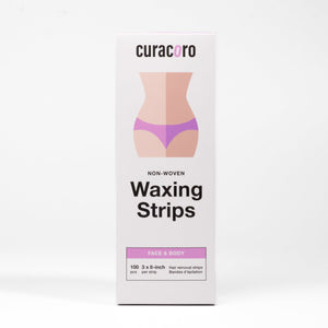 Bandes de cire non tissées (7,6 × 20,3 cm) – 100 pièces