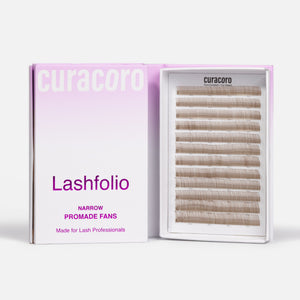 Bouquets Préfaits Fermés Effet Mouillé | LashFolio 5D 0.07 (1440 éventails de cils) - Brun
