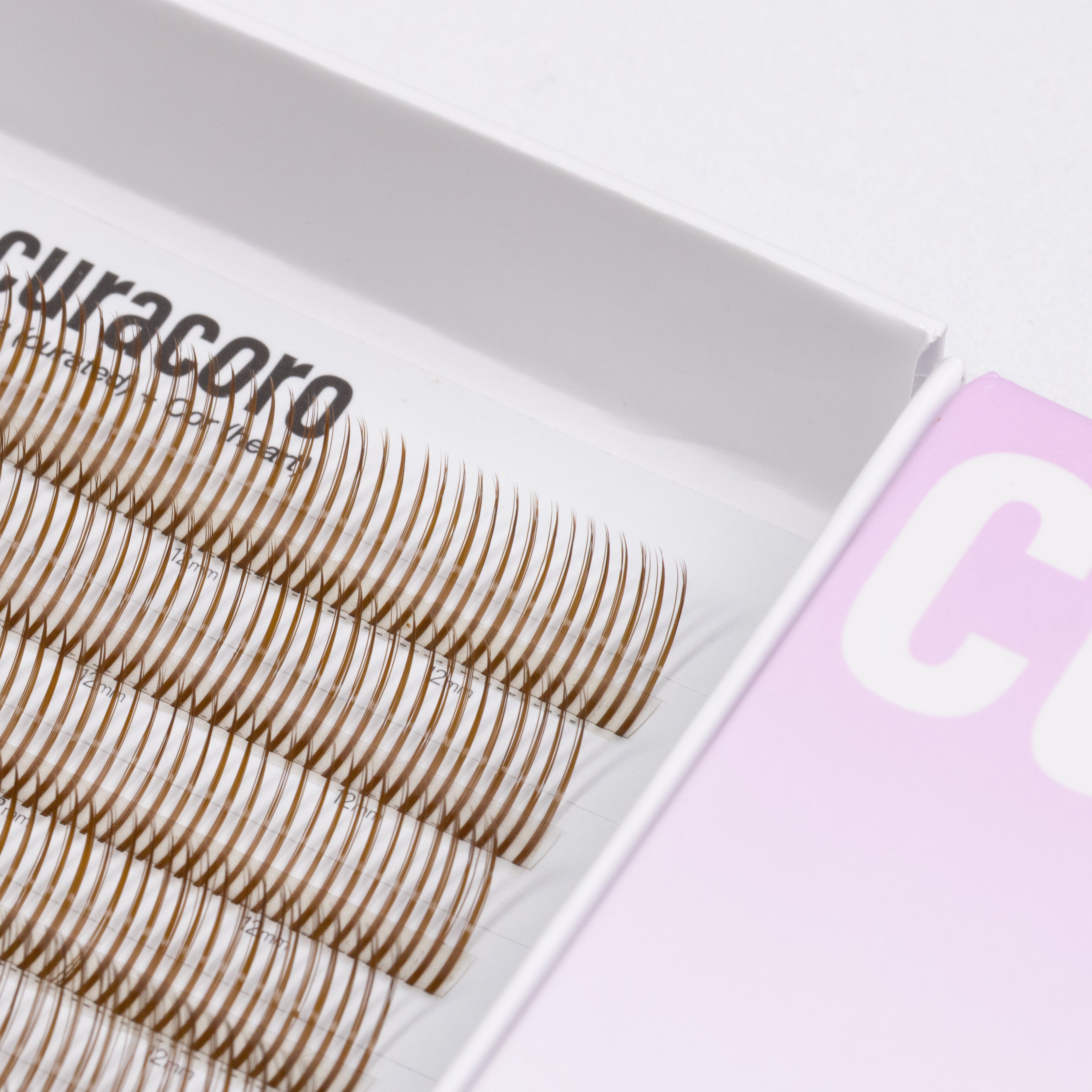 Bouquets Préfaits Fermés Effet Mouillé | LashFolio 5D 0.07 (1440 éventails de cils) - Brun
