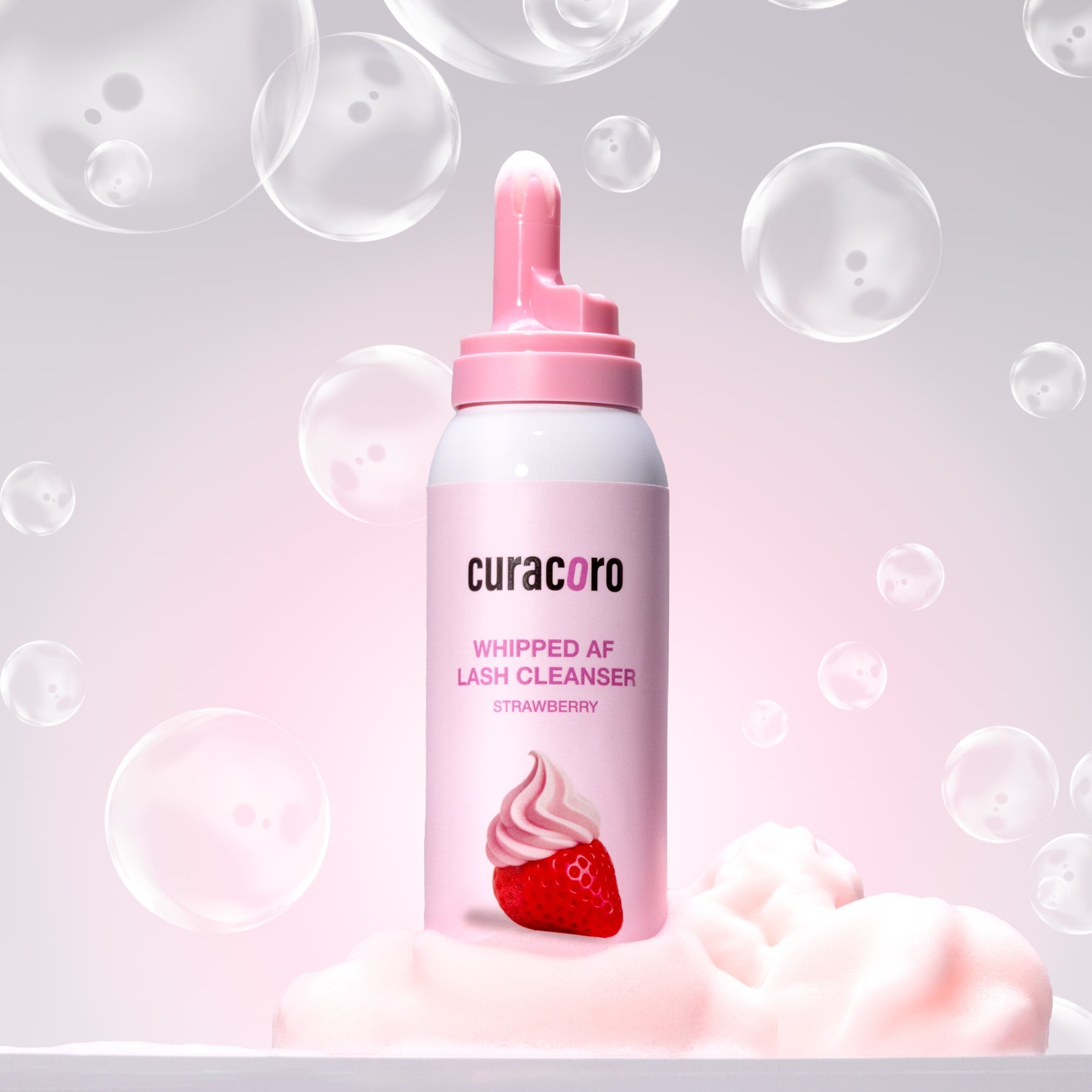 Bundle - Nettoyant pour cils Whipped AF (parfumé à la fraise)