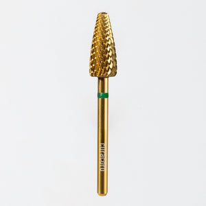 Embout de ponceuse pour ongles – Cône large coupe spiralée croisée (grossier) 3/32"