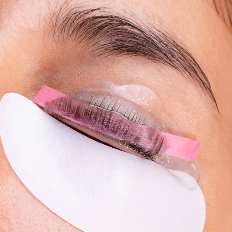 Papiers de permanente pour rehaussement de cils – rose