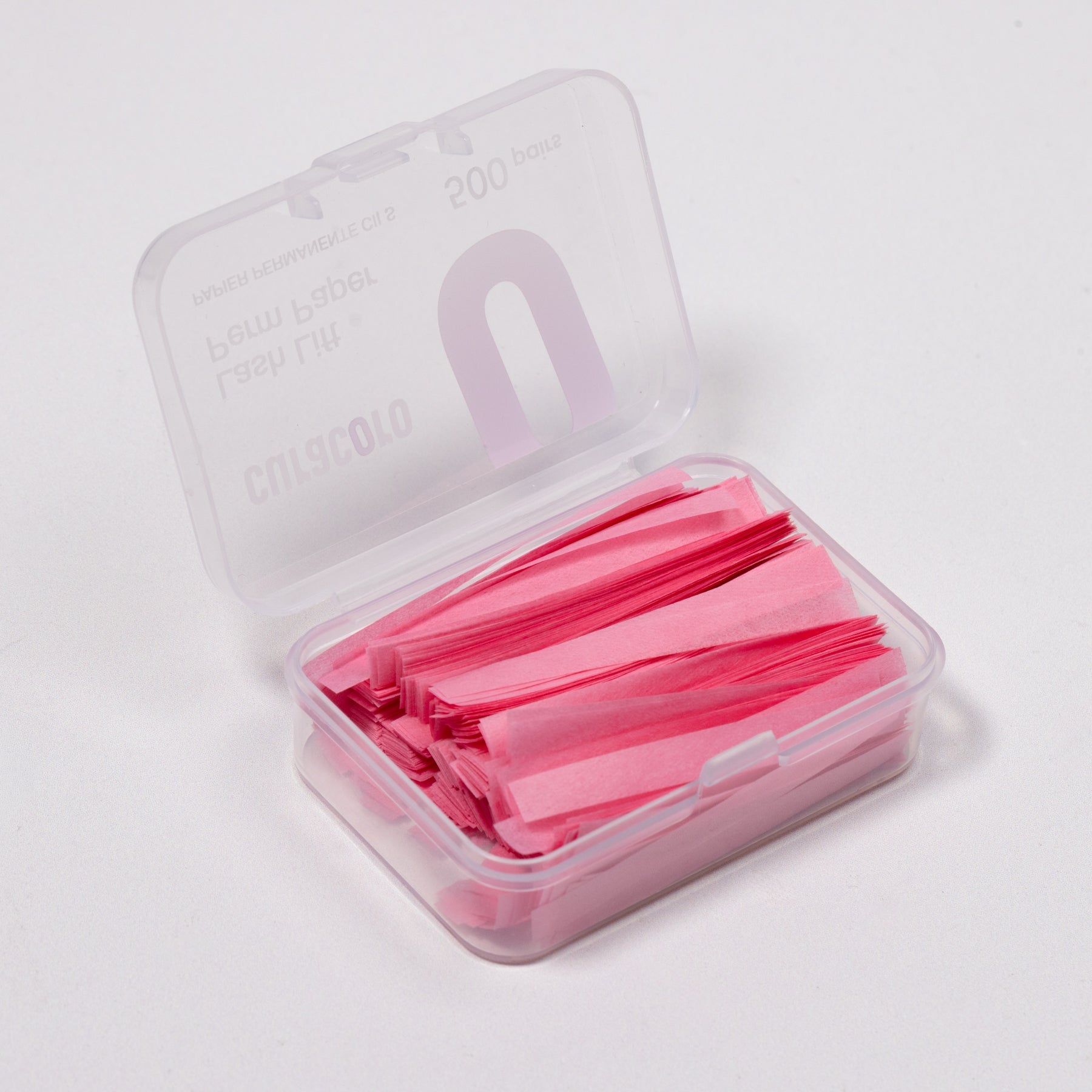 Papiers de permanente pour rehaussement de cils – rose