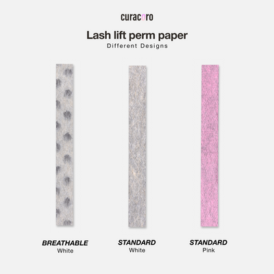 Papiers de permanente pour rehaussement de cils – rose