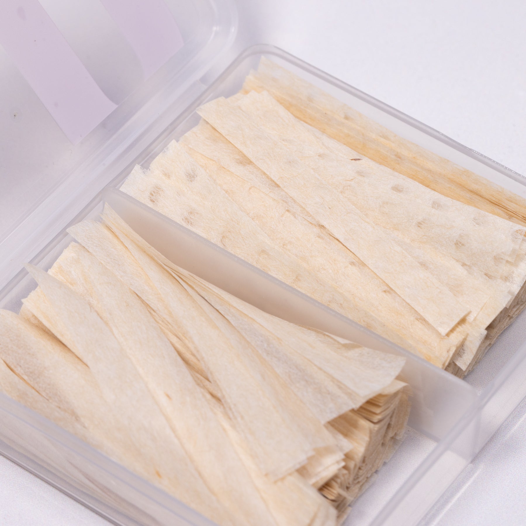 Papiers de permanente pour rehaussement de cils – blanc beige