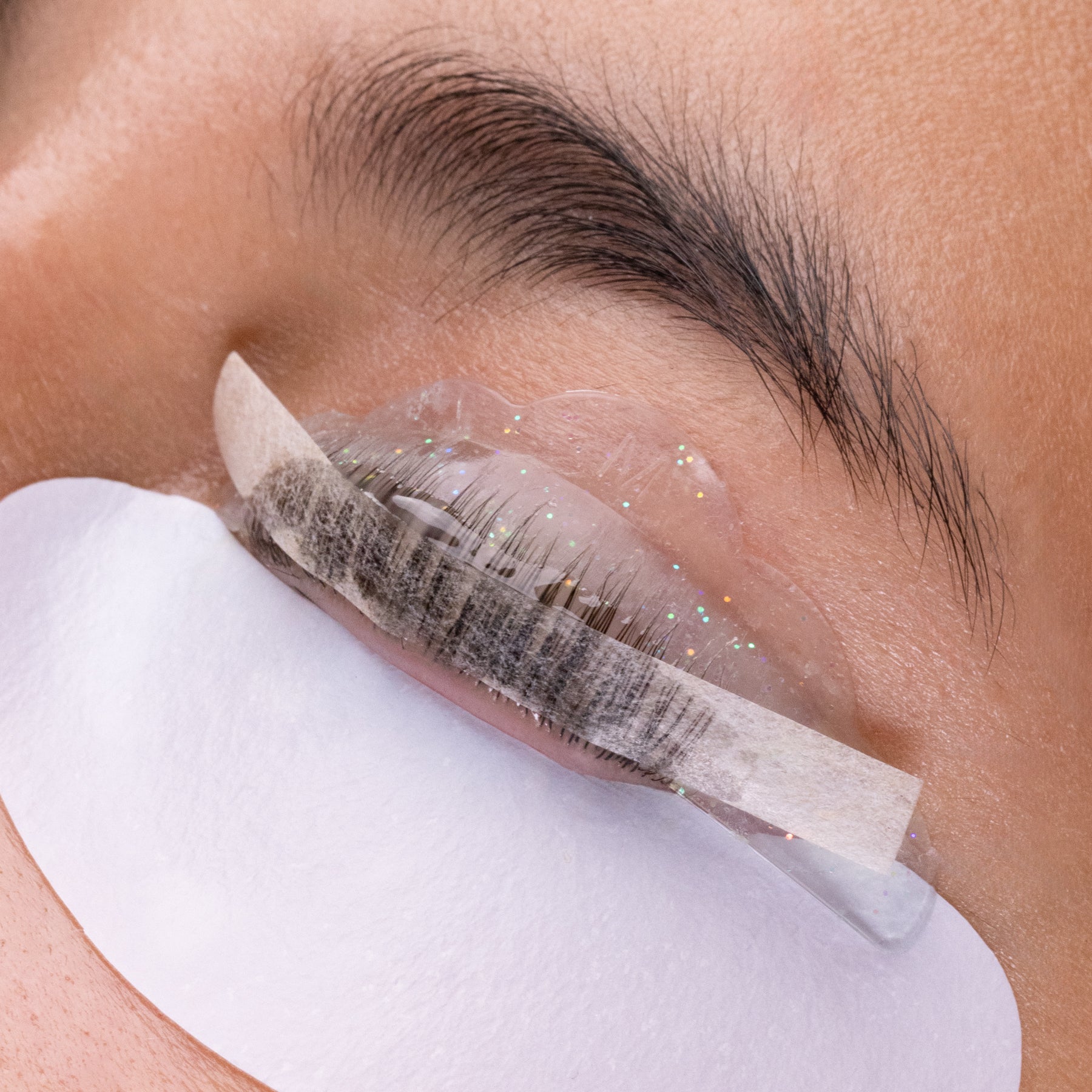 Papiers de permanente pour rehaussement de cils – blanc beige