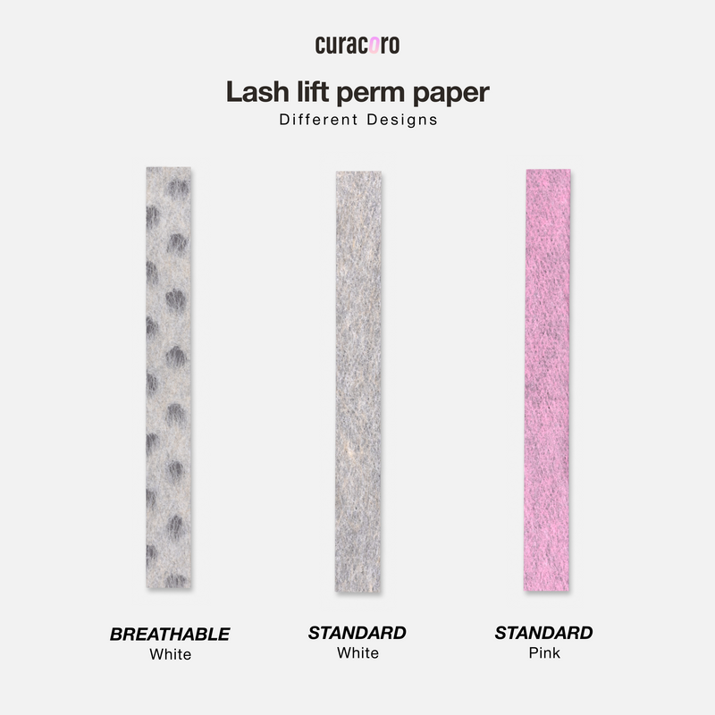 Papiers de permanente pour rehaussement de cils – blanc beige