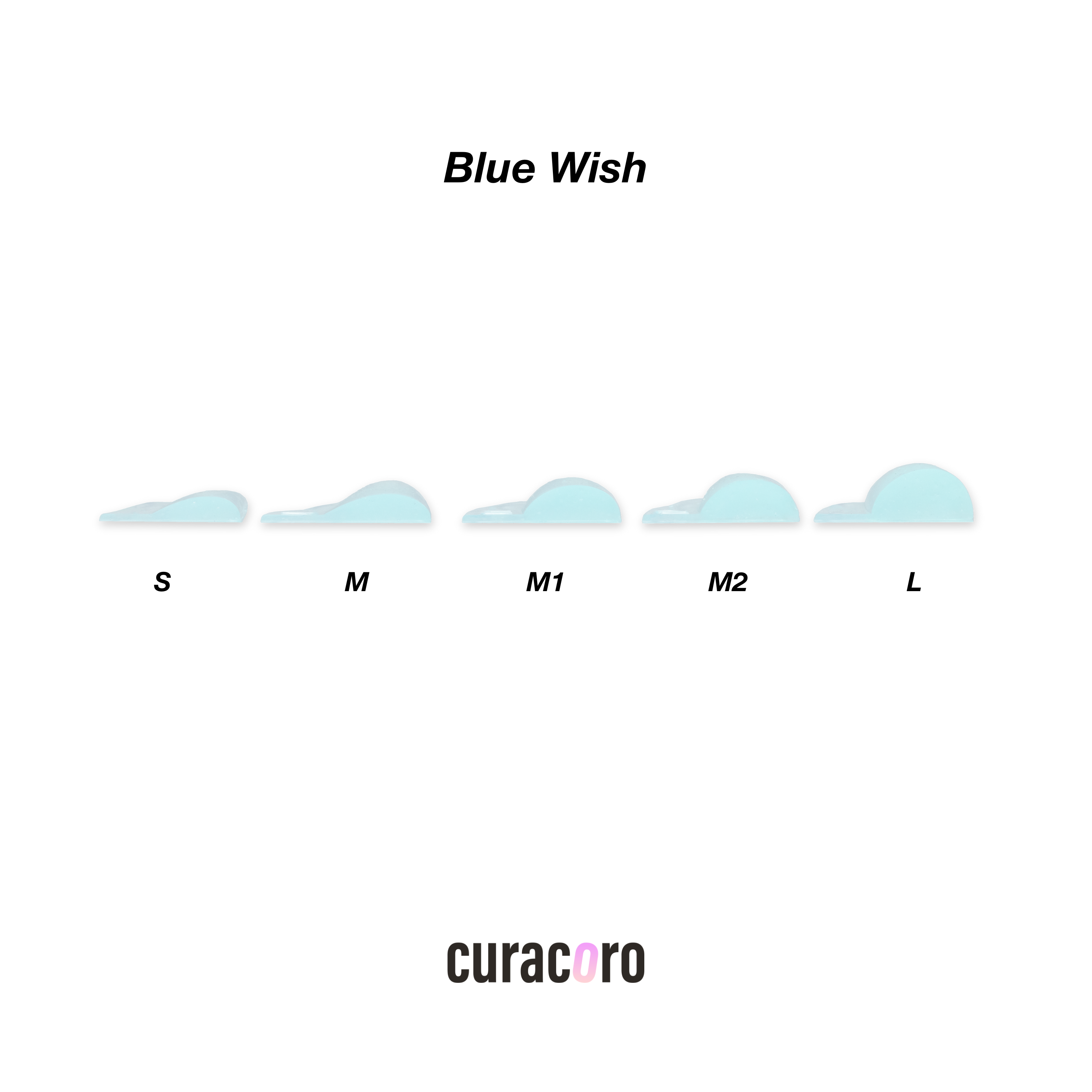 Pads en silicone de rehaussement de cils Blue Wish