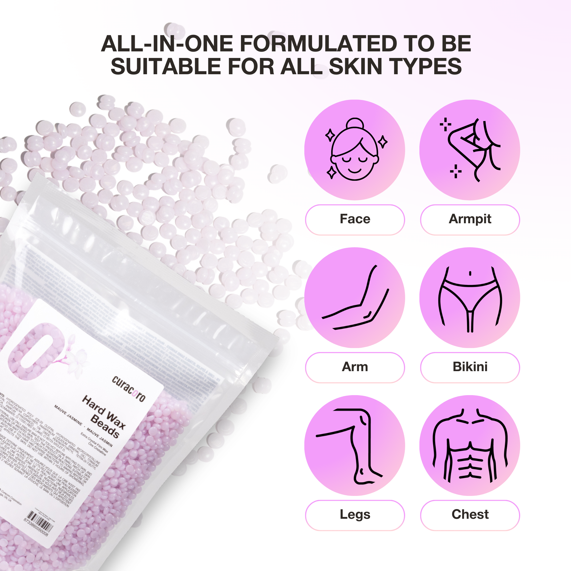 Perles de cire italienne 500 g | Mauve Jasmin