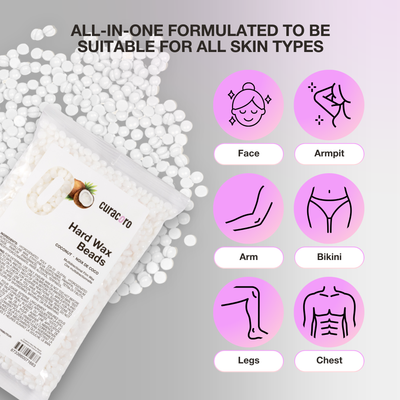 Curacoro Perfect Touch - Cire pelable multidirectionnelle – Noix de coco