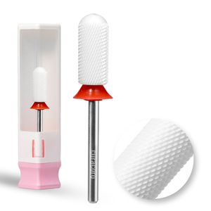 Embout de perceuse à ongles en céramique - Petit cylindre à surface lisse – Fin 3/32"