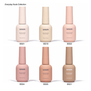 Everyday Nude - Collection de gels couleur solides pour ongles (6 couleurs / 15 ml chacune)
