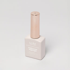 LLBA Hollywood Highlight Gel Polish bottle on a light background.