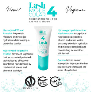 InLei® Lash Molecular 4 | Reconstruction for Lashes & Brows | 9 Sachets