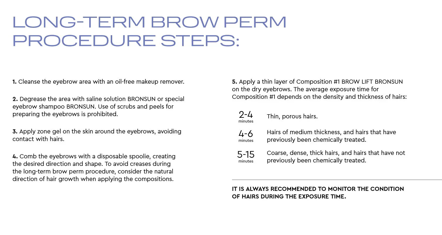 Bronsun Kit de lamination permanente de sourcils