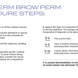 Bronsun Kit de lamination permanente de sourcils