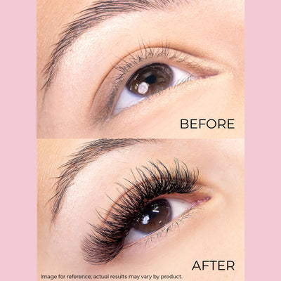 Image of Lashfolio Double Spike on a model's lashes.