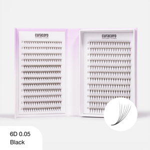 Bouquets Préfaits Étroits | LashFolio 6D 0.05 (504 éventails de cils)