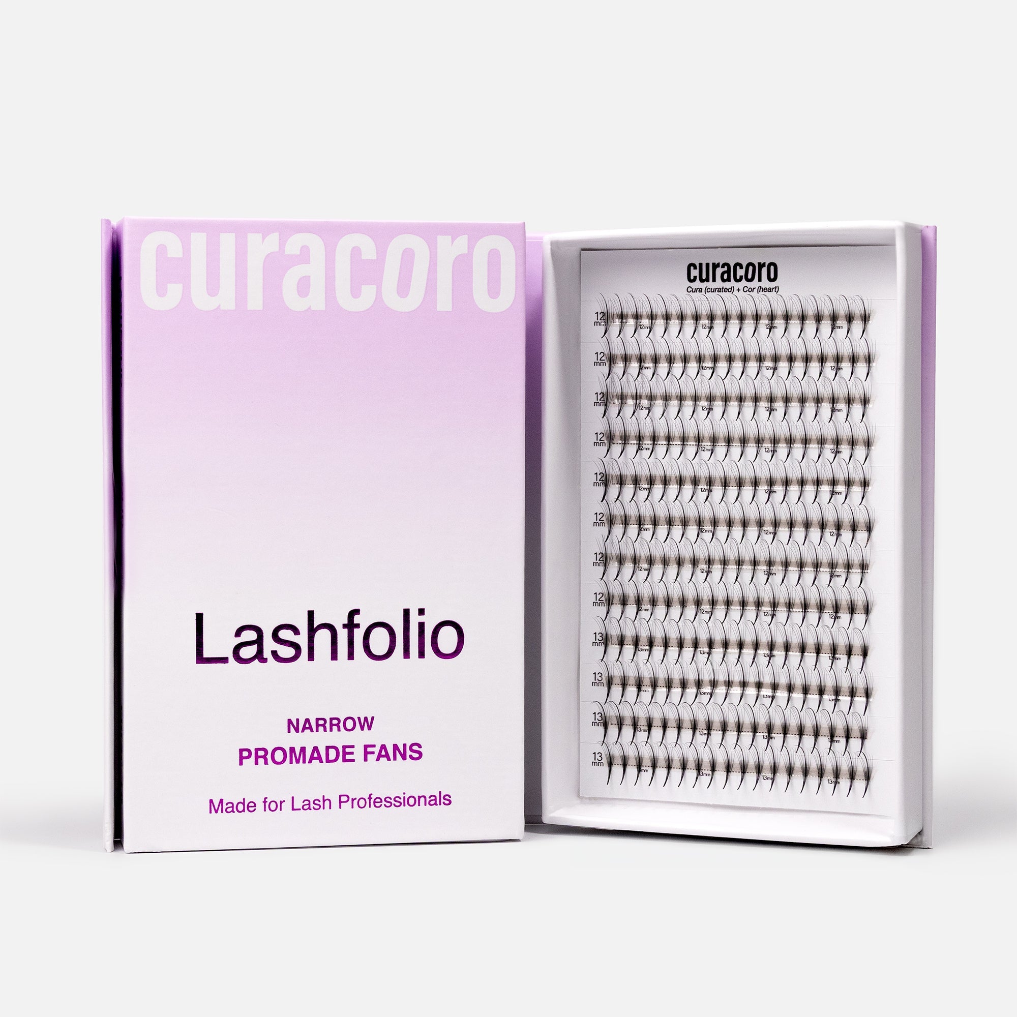 Bouquets Préfaits Étroits Wispy | LashFolio 7D 0.05 (432 éventails de cils)