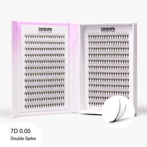 Bouquets Préfaits Double Pointe | LashFolio 7D 0.05 (384 éventails de cils)