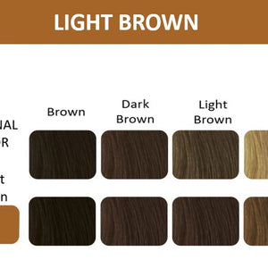 Color chart showcasing Thuya Light Brown Dye&