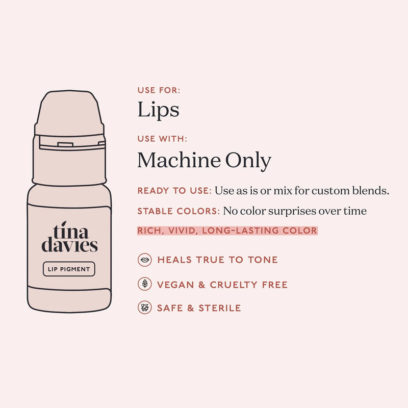 Infographic highlighting the features of lip pigment.