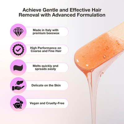 Curacoro Italian Wax Beans – Orange (200g) Achieve Gentle and Effective Hair Removal with Advanced Formulation